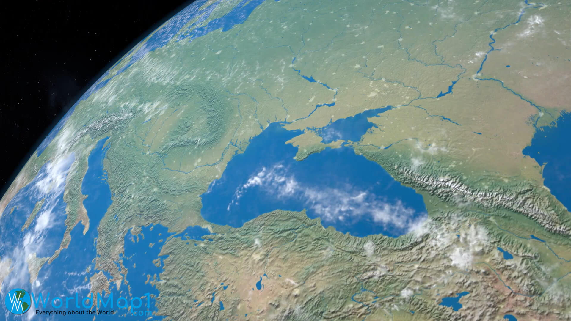 Ukraine Satellite Voir Carte